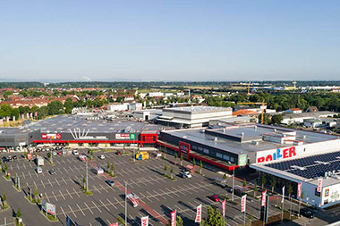 Lilienthal-Center Mannheim Sandhofen - Einzelhandelsimmobilie - Luftbild